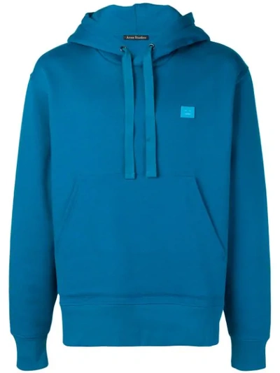 Acne Studios Hooded Sweatshirt Teal Blue