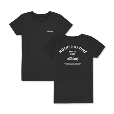 Allbirds Women's Recycled Tee In Mother Nature - Natural Black