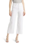 Ag Saige High Waist Ankle Wide Leg Jeans In White