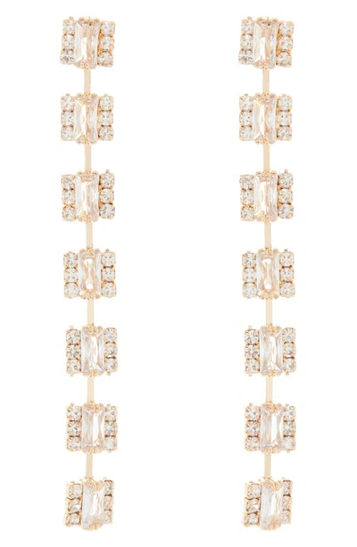Tasha Crystal Linear Drop Earrings In Gold