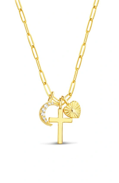 Paige Harper Cz Charm Pendant Necklace In Gold
