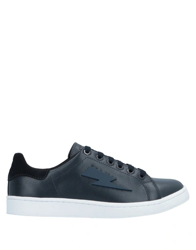 Neil Barrett N A V Y- W H I T E Sneakers In Blue