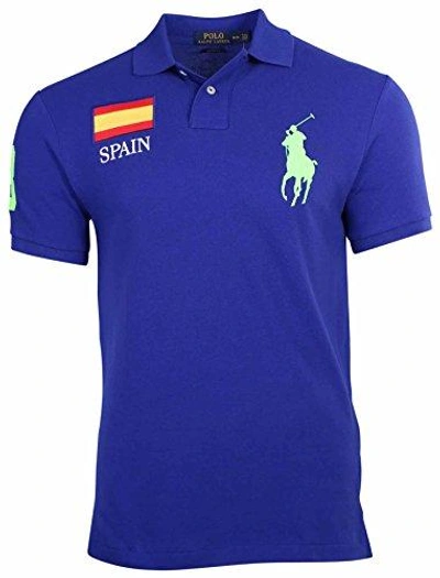 Polo Ralph Lauren Men's Big Pony Spain Flag Polo Shirt-rugby Royal |  ModeSens