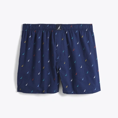 Nautica Mens J-class Cotton Boxer In Brown