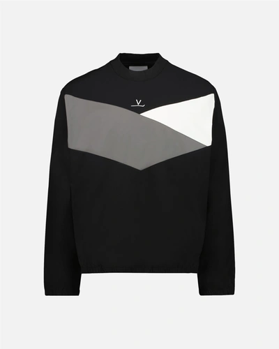 Vuarnet Long Sleeve Technical T-shirt In Black/grey