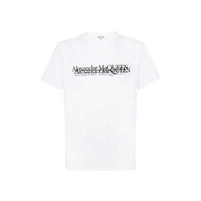 Alexander Mcqueen Logo T Shirt In White