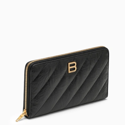 Balenciaga Black Quilted Leather Wallet