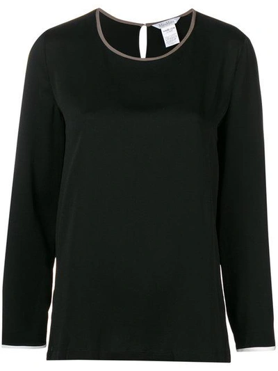 Max Mara Long Sleeved Blouse - Black