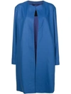 Liska Single Breasted Coat In Blue