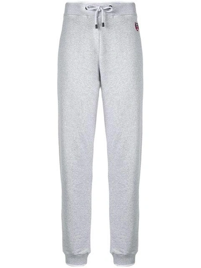 Kenzo Drawstring Fitted Track Trousers In Grey