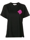 Proenza Schouler Pswl Diamond Crest Cotton-jersey T-shirt In Black