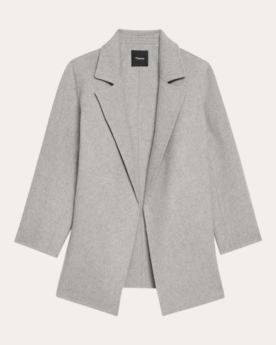 Theory Women's Clairene Double-faced Jacket In Grey