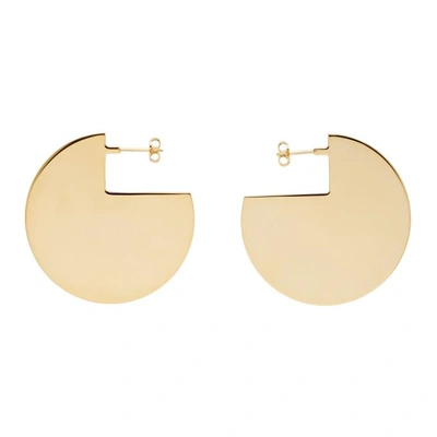 Isabel Marant Gold 90 Degree Earrings In 12do Dore