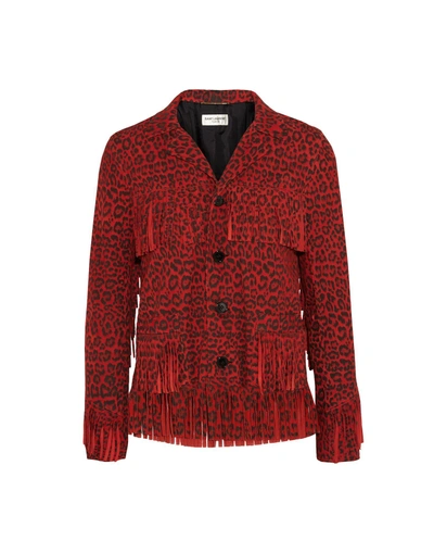 Saint Laurent Blazer In Red