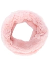 Yves Salomon Rounded Scarf - Pink