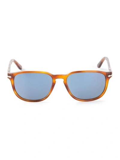 Persol Square Frame Sunglasses In Brown
