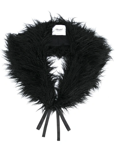 Blugirl Faux-fur Collar - Black