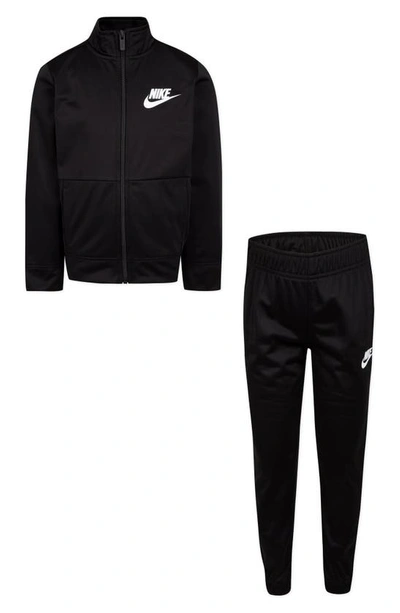 Nike Kids' Tricot Track Jacket & Joggers Set In Black