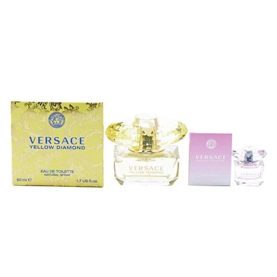 Versace Verace Duo - Yellow Diamonds 1.7 oz & Bright Crystal .17 oz