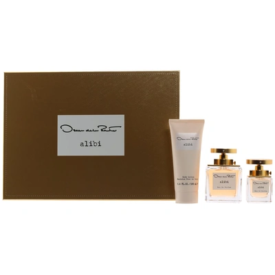 Oscar De La Renta Oscar Alibi By  3.4 oz Edp,3.4 oz Body Lotion,1 oz Edp