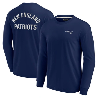 Fanatics Signature Unisex  Navy New England Patriots Super Soft Long Sleeve T-shirt