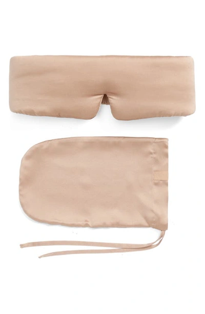 Lunya Silk Sleep Mask In Otium Tan