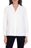 Foxcroft Katie Cotton Button-up Shirt In White