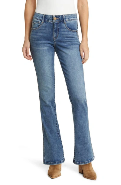 Wit & Wisdom 'ab'solution Skyrise Itty Bitty Bootcut Jeans In Mid Blue