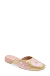 Jeffrey Campbell Mitzy Mule In Gold Pink Combo