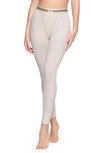 Skims Rib Cotton Blend Leggings In Heather Oatmeal