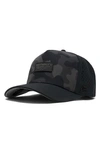 Melin Odyssey Brick Hydro Performance Snapback Hat In Black Camo Midnight