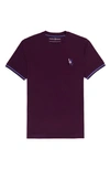 Psycho Bunny Apple Valley Tipped T-shirt In Potent Purple