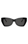Michael Kors Montecito 52mm Cat Eye Sunglasses In Black