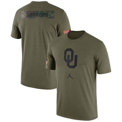 Jordan Brand Olive Oklahoma Sooners Military Pack T-shirt