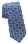 Canali Floral Silk Jacquard Tie In Light Blue