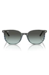 Ray Ban Elliot 54mm Gradient Square Sunglasses In Blue