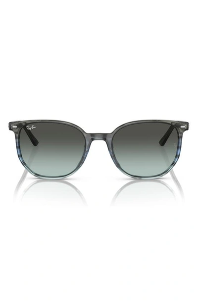 Ray Ban Elliot 54mm Gradient Square Sunglasses In Blue