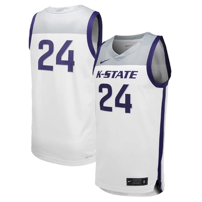 Nike Unisex  #23 White Kansas State Wildcats Team Replica Basketball Jersey