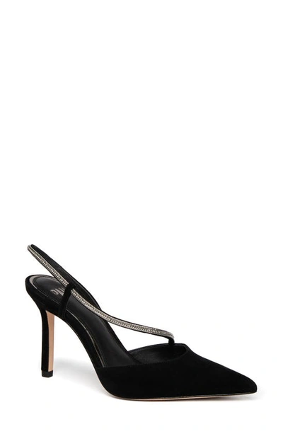 Paige Stephanie Slingback Pointed Toe Pump In Black