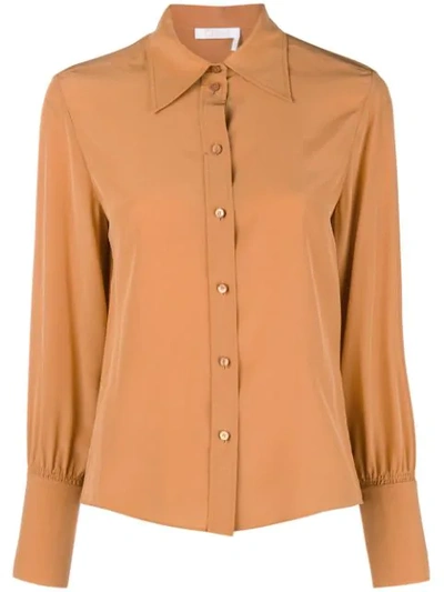 Chloé Button Down Shirt - Brown
