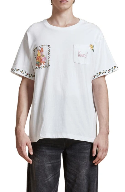 Found Flower Children Graphic T-shirt In White