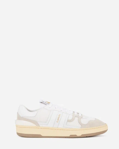 Lanvin Leather Clay Low-top Sneakers For Women In Blanc
