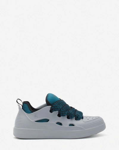 Lanvin Curb Color-block Rubber Sneakers For Male In Pearl Grey