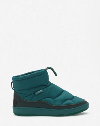 Lanvin Curb Snow Nylon Ankle Boots For Male In Forest