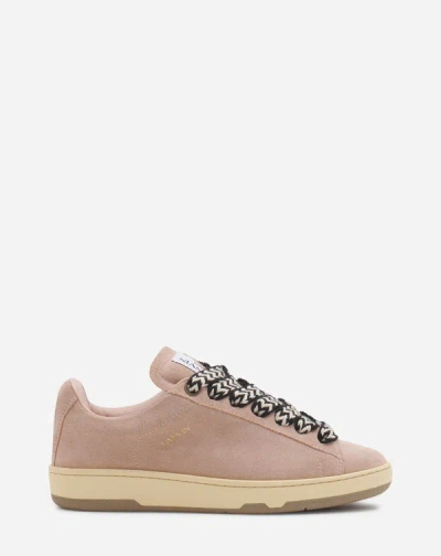 Lanvin Suede Lite Curb Sneakers For Women In Brown