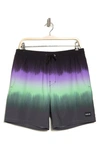 Hurley Cannonball Volley Swim Trunks In Black/ Black