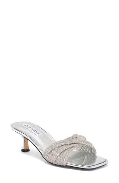 Steve Madden Solange Slide Sandal In Silver