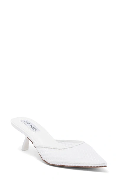 Steve Madden Mariano Mesh Mule In White