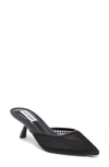 Steve Madden Mariano Mesh Mule In Black