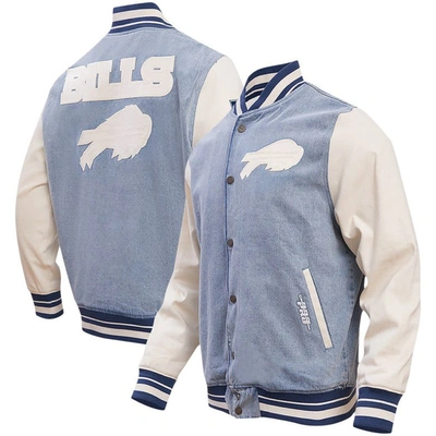 Pro Standard Denim Buffalo Bills Varsity Blues Full-snap Varsity Jacket